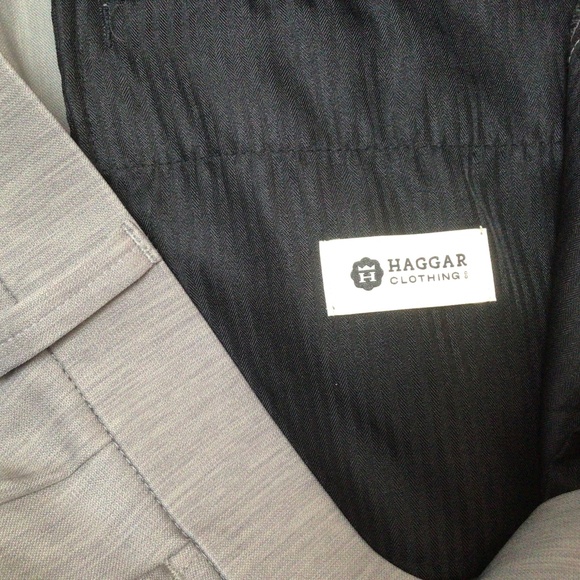 Haggar Straight Fit Dress Flat Front Pant Size 34/32 - Picture 4 of 4